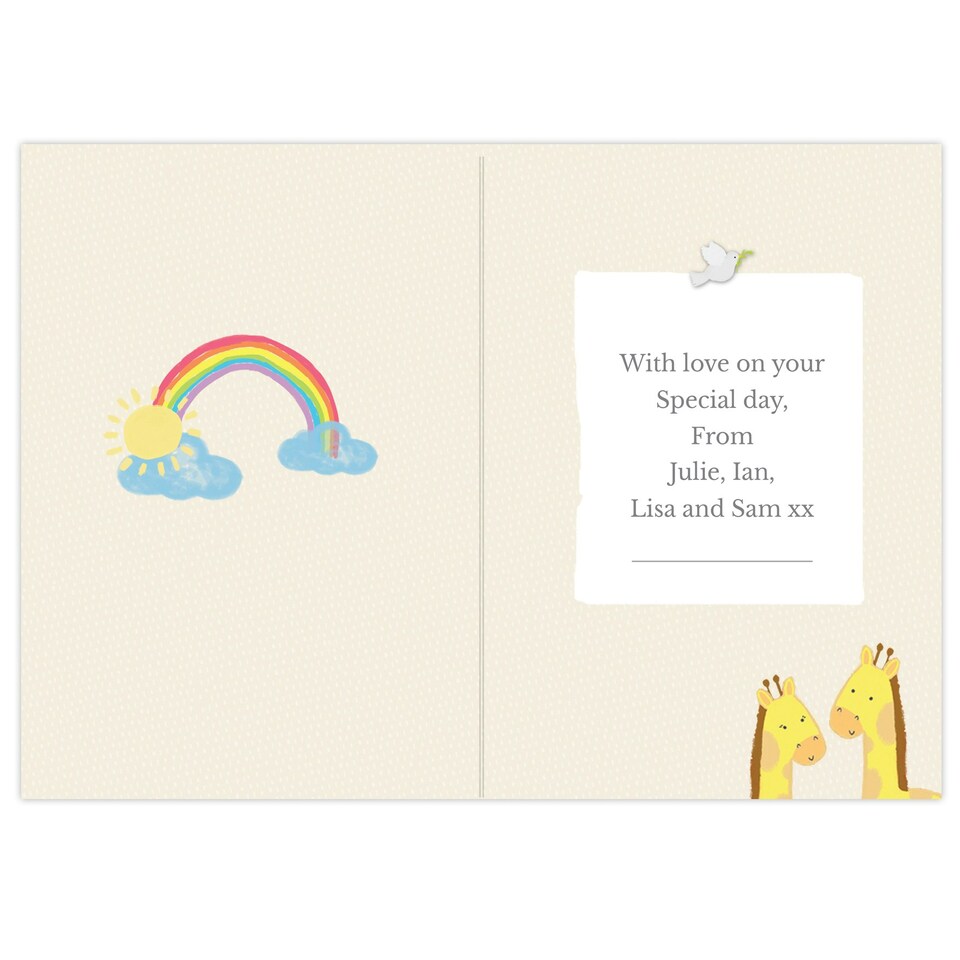 image 1 of Personalised Noah's Ark Card