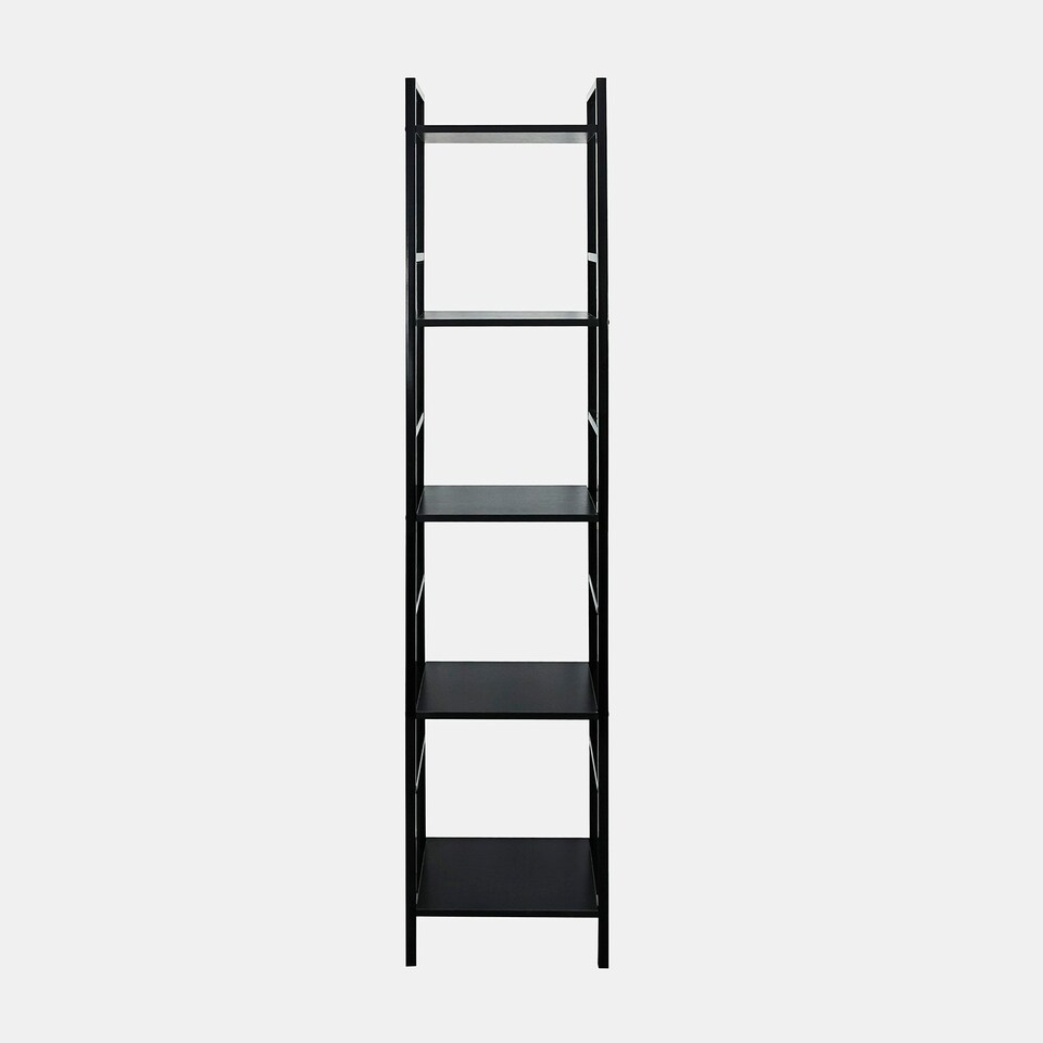 image 1 of OHS 5 Tier Modern Home Storage Organiser Shelving Display Unit Grey | 5 Tier - 29.5 x 23.5 x 140cm