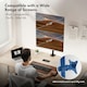 image 2 of VonHaus Adjustable Vertical Dual Monitor Stand for 13-32" Screens