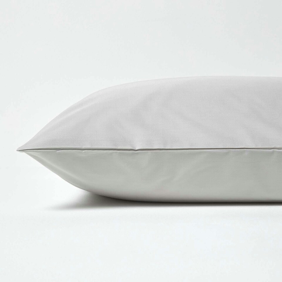 image 1 of Homescapes Silver Grey European Size Egyptian Cotton Pillowcase 200 TC - 40 x 40 cm