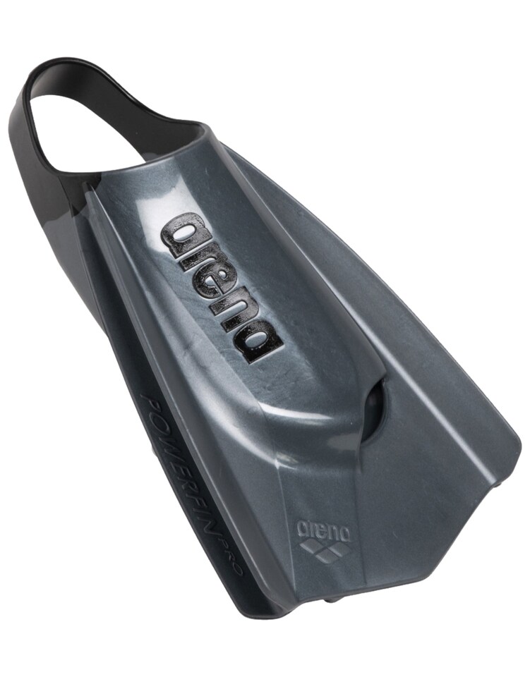 image 1 of Arena Powerfin Pro II Competitive Training Fins - Black/Grey