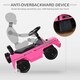 image 5 of HOMCOM Benz G350 Kids Ride on Sliding Car w/ Under Seat Storage No Power Pink