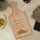 image 2 of Personalised Pumpkin Paddle Chopping Board Brown