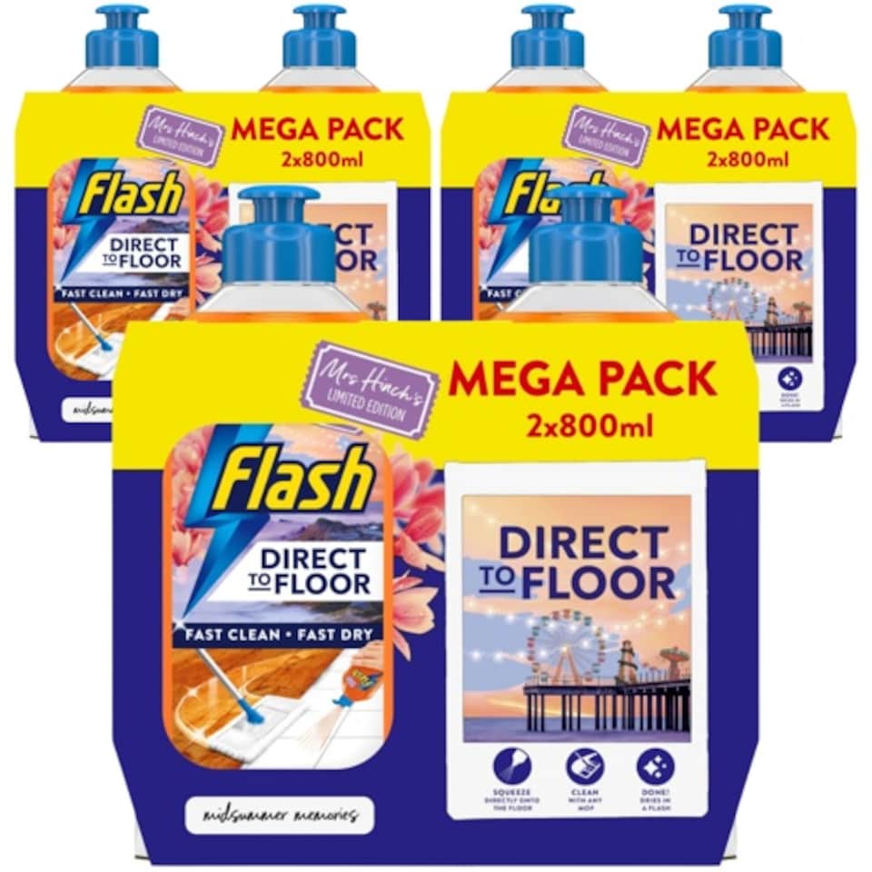 image 1 of Flash Direct To Floor Cleaner Mrs Hinch's Midsummer Memories