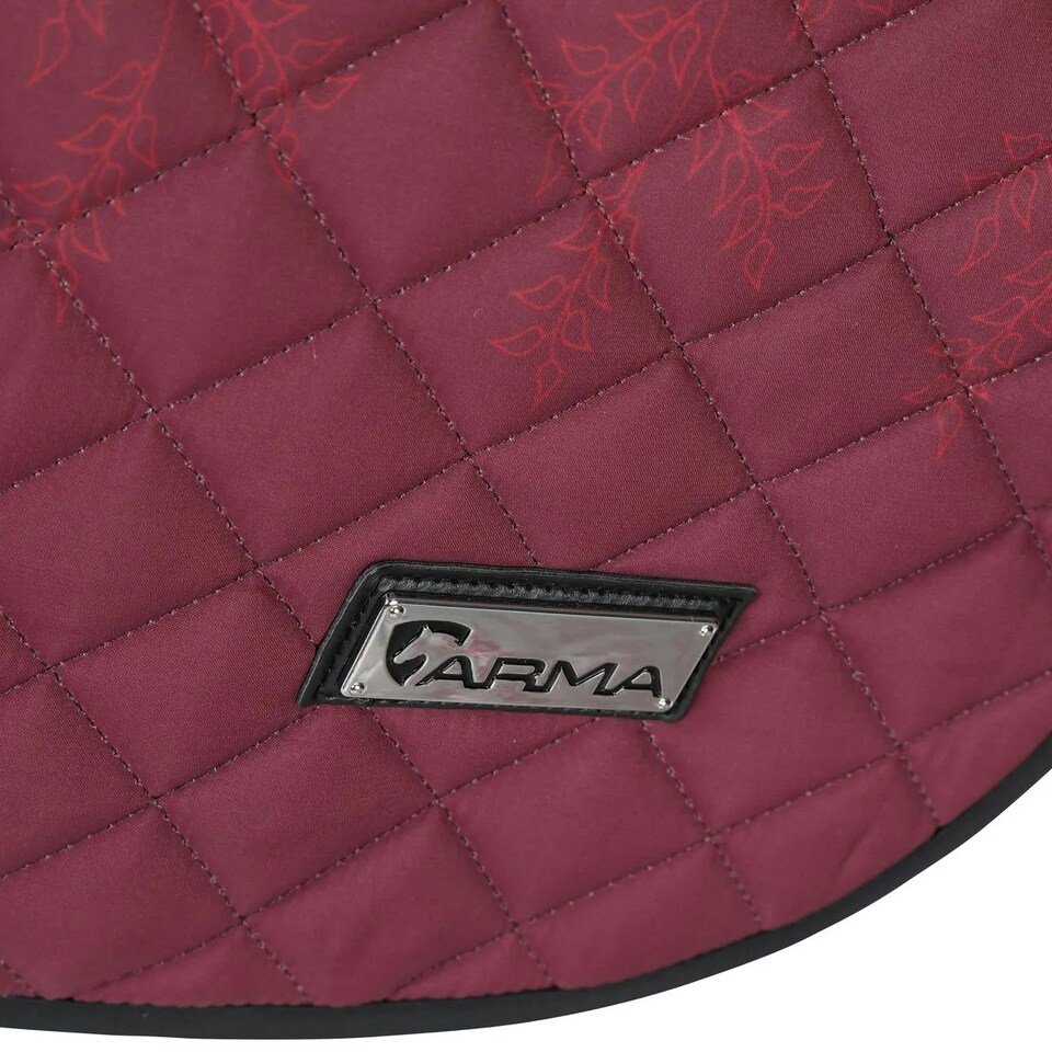image 1 of ARMA Sport XC Leaf Horse Saddlecloth - Red - 17in - 18in