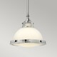 image 3 of Amelia 1 Light Dome Ceiling Mini Pendant Chrome, E27