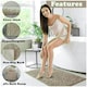 image 3 of VELVETIO Bath Mats & Pedestal Mat Set Anti Slip Super Soft Water Absorbent Pink | Blush Pink