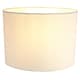image 2 of Contemporary and Stylish Soft Cream Linen Fabric Oval Lamp Shade - 30cm Width | Cream