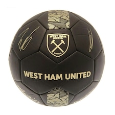 West Ham United FC Signature Football - Matt Black/Gold - 1