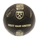 image 1 of West Ham United FC Signature Football - Matt Black/Gold - 1