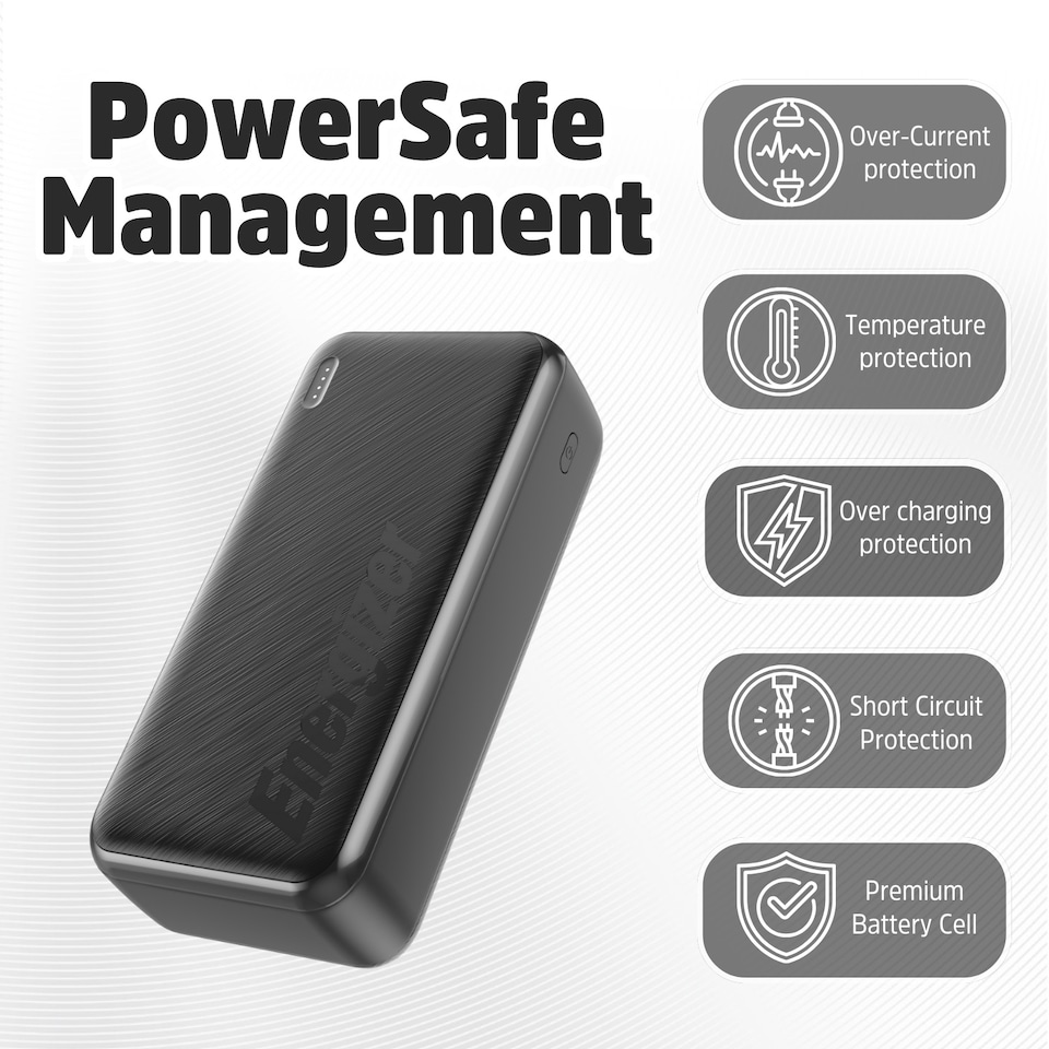 image 1 of Energizer UE30055PQ 30,000 mAh Power Bank Black
