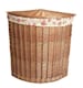 image 1 of Large Light Steamed Corner Laundry Baskets with Garden Rose Lining | Multi | Garden Rose