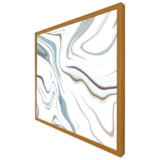 Blue rippled marble (Picture Frame) Brown | Oak | M
