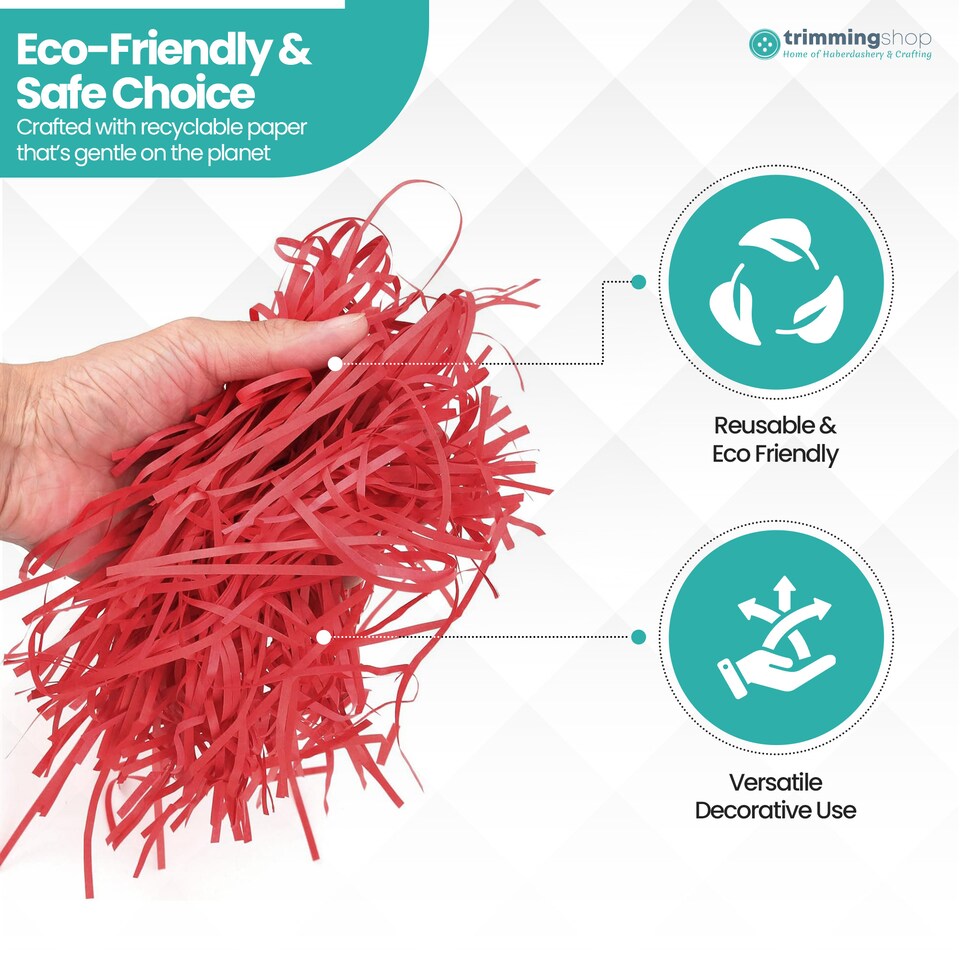 image 1 of Shredded Tissue Paper, Decorative Gift Packaging Hamper Filler - 200G