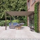 image 2 of Wall Mounted Box Pergola - Wood - L240 x W300 x H270 cm - Rustic Brown