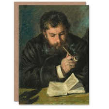 Pierre Auguste Renoir Art Card Claude Monet Portrait