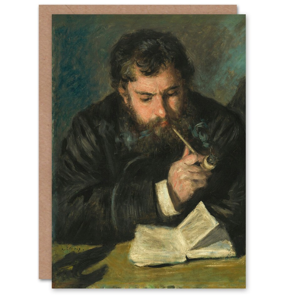 image 1 of Pierre Auguste Renoir Art Card Claude Monet Portrait