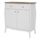 image 3 of Baroque Sideboard 2 Doors 1 Drawer in Pure White Iced Coffee Lacquer
