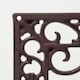 image 5 of Homescapes Brown Cast Iron Parisian Style Flowerpot Holder