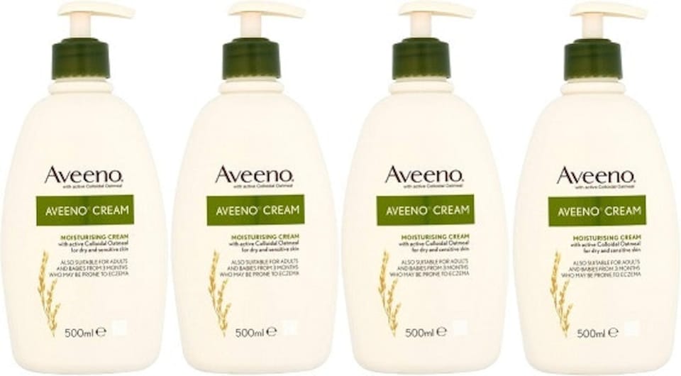 image 1 of Aveeno Moisturising Cream 500ml - Pack of 4