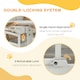 image 3 of Pressure Fit Safety Gate w/ Auto Closing Door, for Small, Medium Dogs, 74-80cm