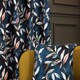 image 4 of Sundour Madrid Curtains Navy Blue | 90x90"