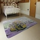 image 3 of London bus YELLOW rear (Rug) Yellow | Large: 140x200cm