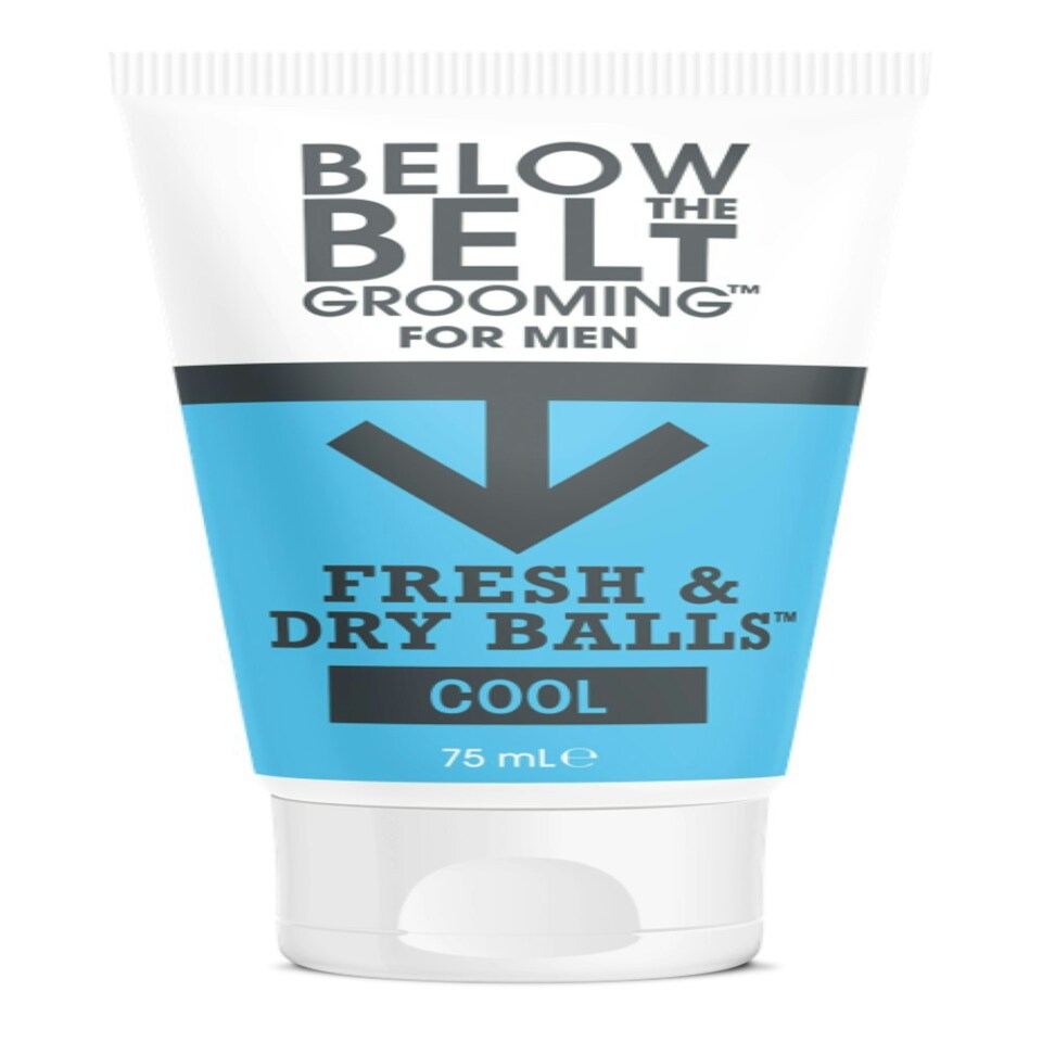 image 1 of Below The Belt Grooming Fresh & Dry Ball Cool Ball, Intimate Deodorant For Men - Protects against Sweat, Odour and Chafing, Cool Mint Fragrance 3 x 75ml