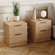image 1 of Vida Designs Trega 2 Drawer Bedside Chest Bedroom Storage Unit, (H) 41cm x (W) 39cm x (D) 28cm, Pine, Set of 2