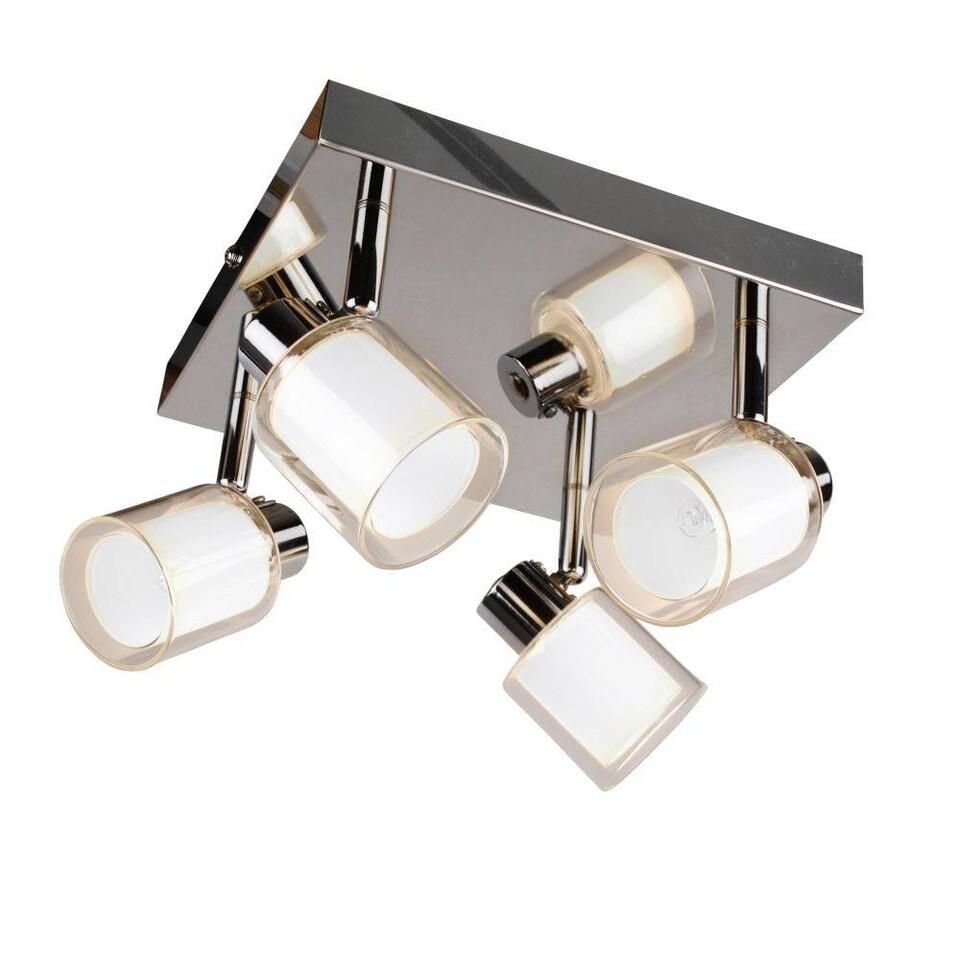image 1 of Jacey 4 Spotlight Plate Polished Chrome