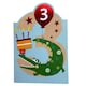 image 1 of You're 3rd Smile Like a Crocodile Die Cut Design Birthday Card