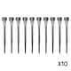 image 9 of 36cm 10 White LED Stainless Steel Solar Garden Path Lights