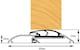 image 2 of Exitex Threshex Aluminium Door Threshold Draught Excluder Cill, 933mm, Weatherbar Strip | Black