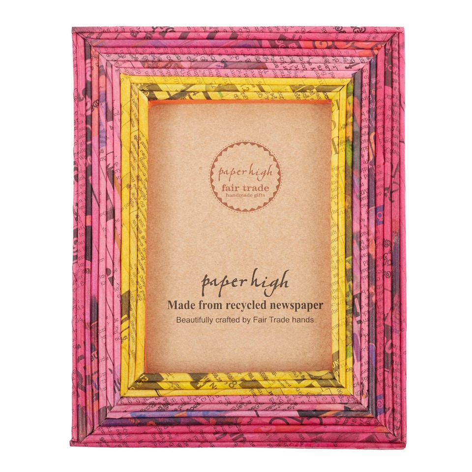 image 1 of Recycled Newspaper Photo Frame