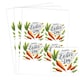 image 1 of Happy Easter Carrots Square Stickers 95mm - Sheet of 4