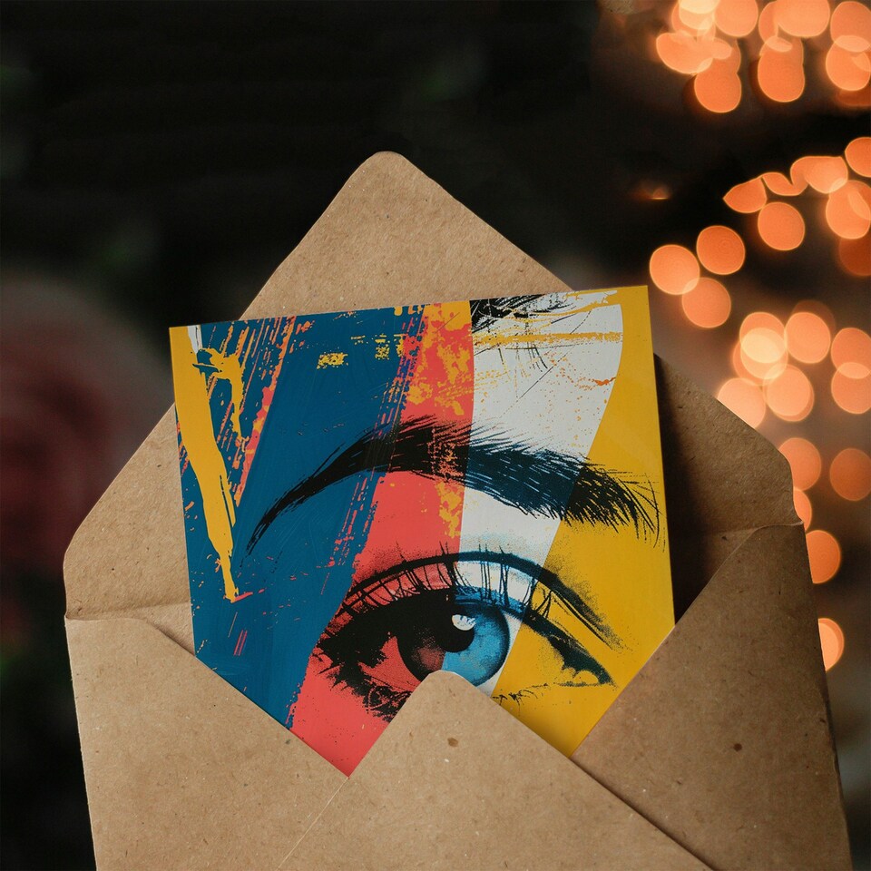 image 1 of Pretty Eye Bright Modern Woman Her Birthday Card