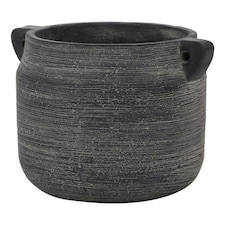 Amalfi Hydria Pot - Ceramic - L18 x W21 x H15 cm - Grey | Grey