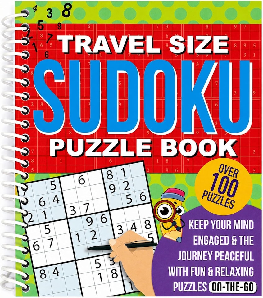 image 1 of Sudoku Puzzle Books Set of 2 Travel Size 200 Pages Each (Sudoku)