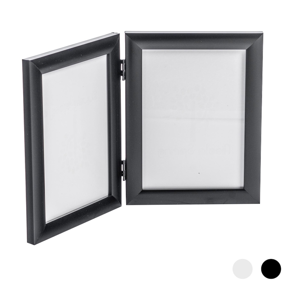image 1 of Nicola Spring Folding 2 Photo Frame - 5 x 7" - Black