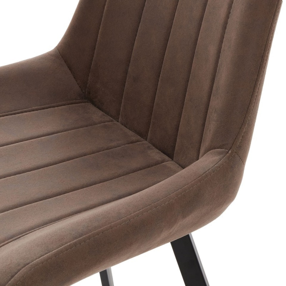 image 1 of Malmo Dining Chair - L57 x W49 x H86 cm - Coffee Brown