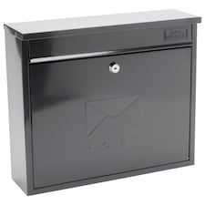Burg-Wachter Elegance Wall Mounted Galvanised Stell Lockable Weatherproof Ppost Box - 36x31x11cm N/A | Anthracite