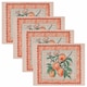 image 1 of furn. Anemone Peaches Indoor/Outdoor Placemats (Set of 4) Orange
