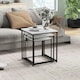 image 8 of HOMCOM Nesting Coffee Tables Set of 3 Stacking Sofa Side Tables White White