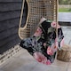 image 4 of Watercolour Painting Of Flowers Blanket | Multi