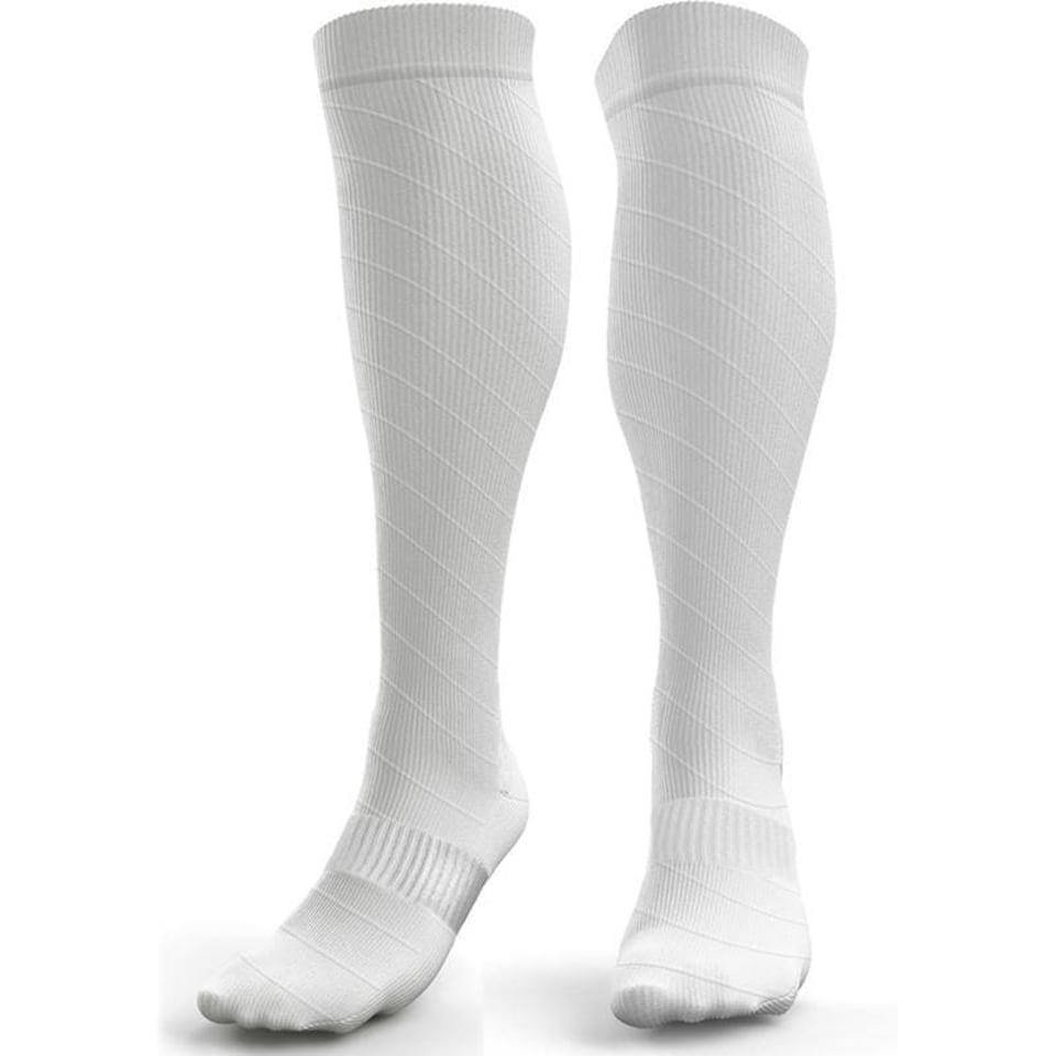 image 1 of aZengear Compression Socks for Women & Men (20-30 mmHg) Knee-High Flight Socks, Calf Support for Travel, Running - Seamless Toe, Padded Heel and Sole