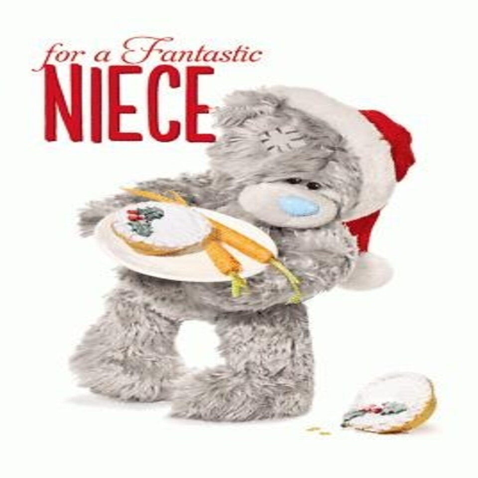 image 1 of Me To You Tatty Teddy 3D Holographic Card - Fantastic Niece Christmas Card