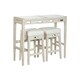 image 1 of Table set with chairs Home ESPRIT White Natural 112 x 40 x 96 cm N/A