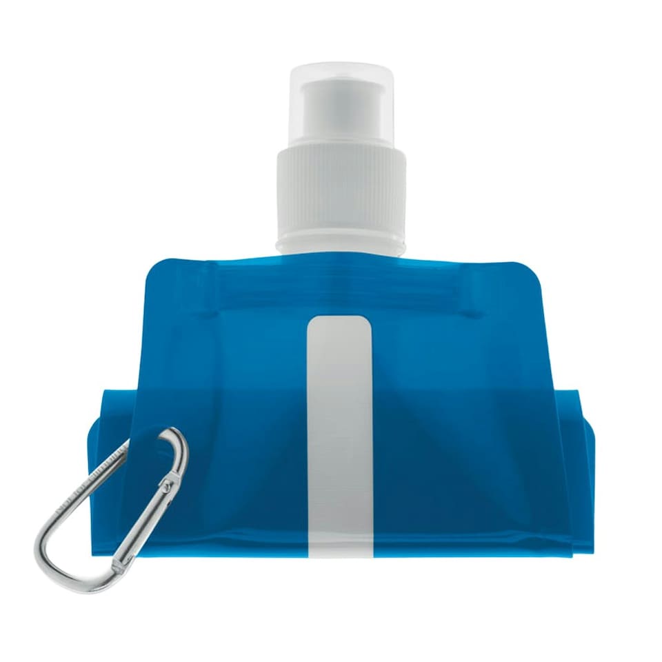 image 1 of MidOcean Gates Plain Foldable 480ml Water Bottle - Transparent Blue - One Size Blue | One Size