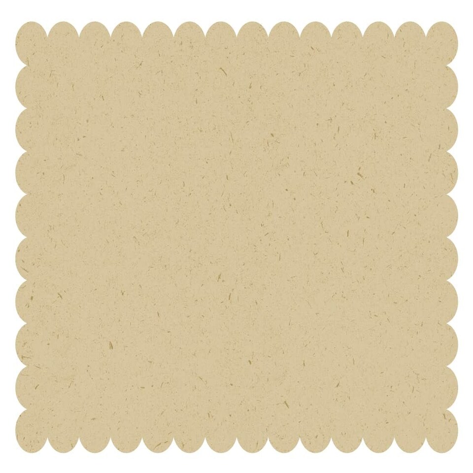 8 KRFT PAPER SCALLOPED PLACEMATS - UNIQUE N/A