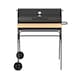 image 3 of BBQ Master XL Barrel Charcoal BBQ Grill Smoker Black with Shelf